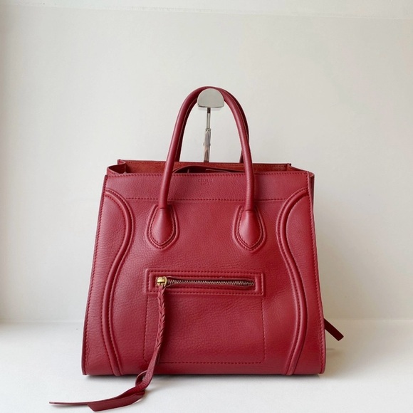 Celine Phantom Luggage Red - Picture 5 of 12